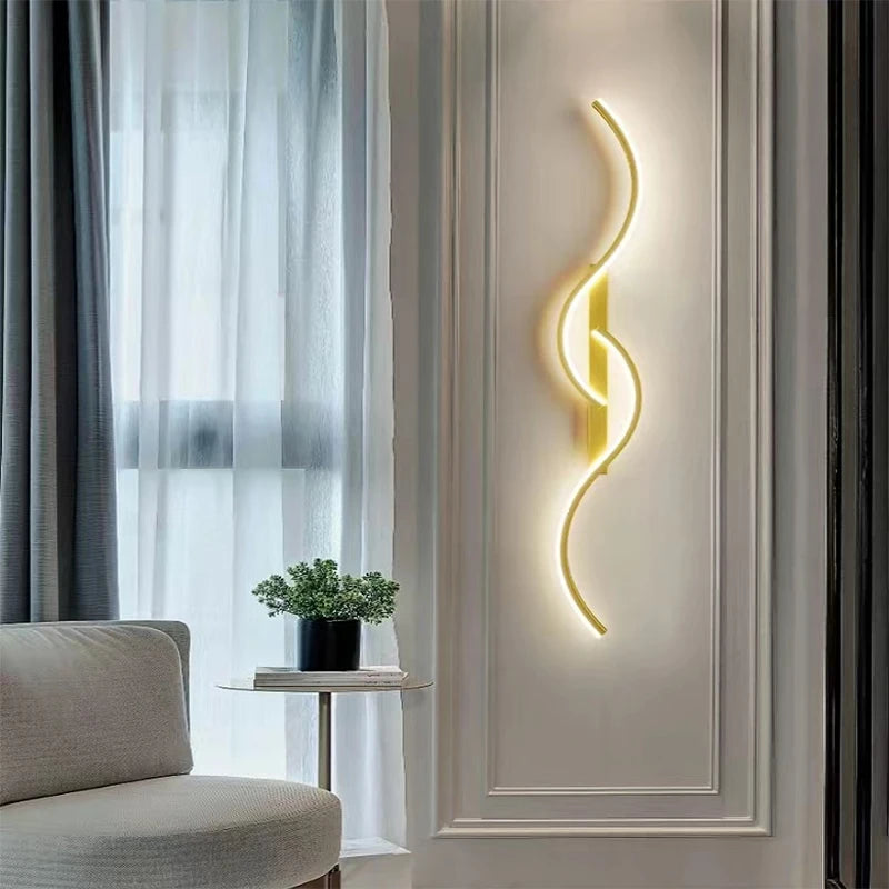 Modern LED Wall Lamp – Minimalist Bedside & Living Room Wall Sconce Light